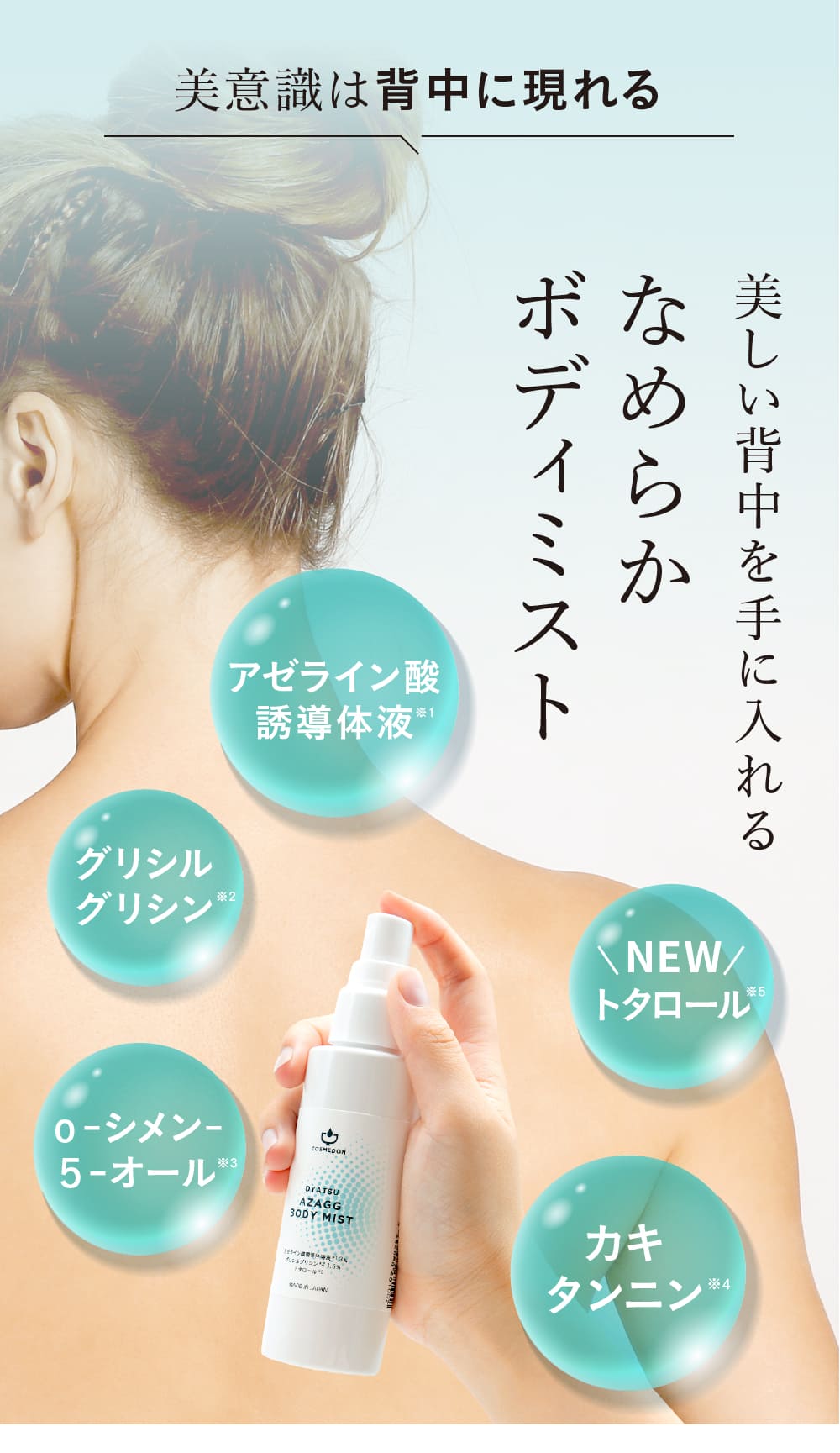 アゼライン酸,背中・ボディ用ミスト